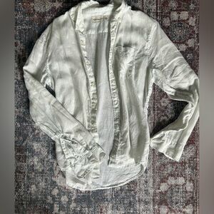 Abercrombie & Fitch White Button Down Shirt